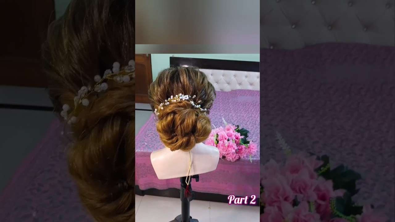 Classy Wedding Bun Hairstyle Tutorial 🌹Perfect Bridal Juda #viral#hairtutorial