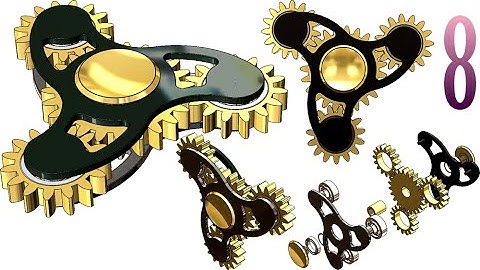 8-Project 24| 4-Gears Fidget Spinner |SolidWorks Tutorial : Assembly C - gear mates