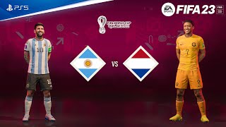 FIFA 23 - Argentina vs Netherlands - Qatar 2022 Quarter Final - PS5™ [4K60fps]