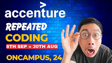8 Sep Repeated : Accenture On campus latest coding questions | Accenture Assessment test 2023