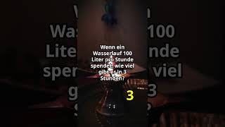 Wenn ein Wasserlauf 100 Liter #iqtest #deutsch #logikrätsel #sprüche #logik #liebe #denksport #zitat