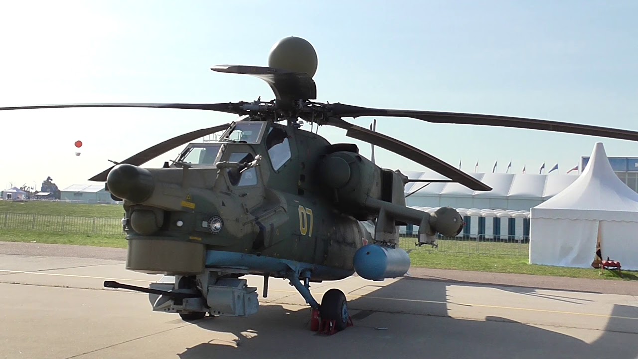 Mi-28UB Combat Training / Ми-28УБ на МАКС-2019 - YouTube
