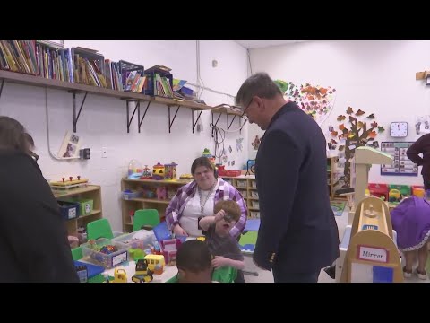 Sen. Brinson visits JT Barber Elementary School