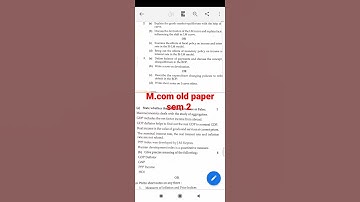 🔥📚🔥M.Com sem 2 Old paper 🔥💥 Macro Economics concepts and Applications
