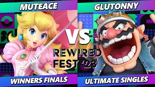 ReWired Fest 2023 Winners Finals - MuteAce (Peach) Vs. Glutonny (Wario) Smash Ultimate - SSBU