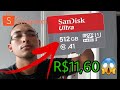 Micro SD 512gb por R$11,60 (Shopee) Frete Grátis, FUNCIONA??