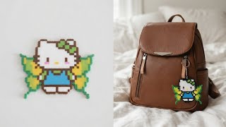 DIY Hello Kitty Butterfly Perler Bead Pattern!