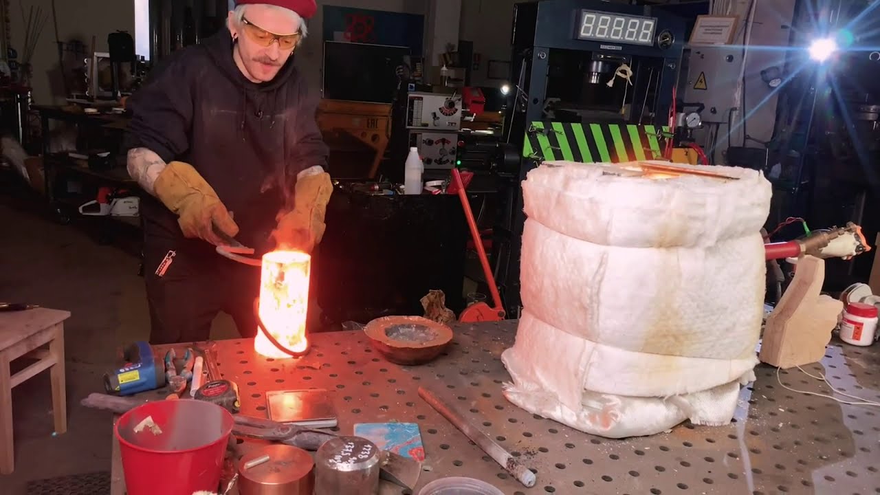 Литье бронзы по отечественным стандартам - YouTube