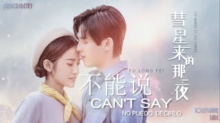 [Sub Español] JA Fu Long Fei - CAN'T SAY (No puedo decirlo) OST The Nigth of the Comet