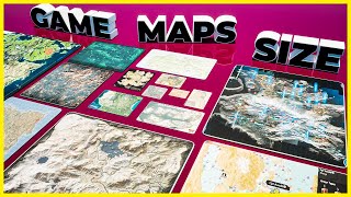 VIDEO GAME Maps Size Comparison | 3D Animation