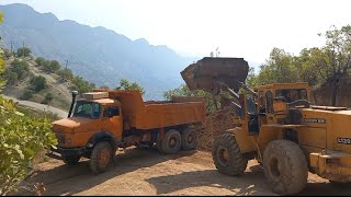 Loading Volvo L120 and Benz trucks, and driving on mountain roads,2024 by Truck 3,138 views 2 weeks ago 12 minutes, 7 seconds