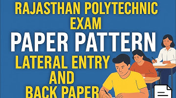 BTER Lateral Entry & Back Paper Exam Pattern 2025 | Rajasthan Polytechnic Latest Update