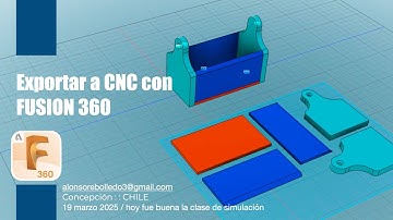 ÉPICO !!!! Te enseño a exportar para CNC en FUSION 360