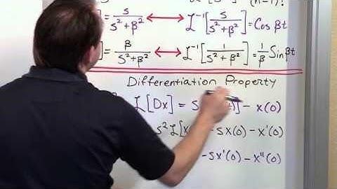 Lesson 11 - Solving Odes With Laplace Transforms, Part 3