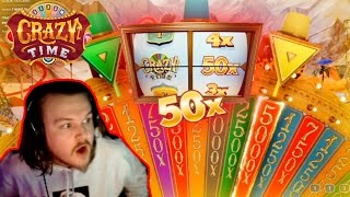 50X CRAZY TIME INSANE WIN $20 BET RECORD WIN 