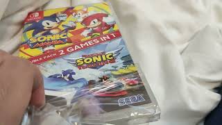 Sonic Mania/Team Sonic Racing (2 Games in One) Nintendo Switch Game Unboxing