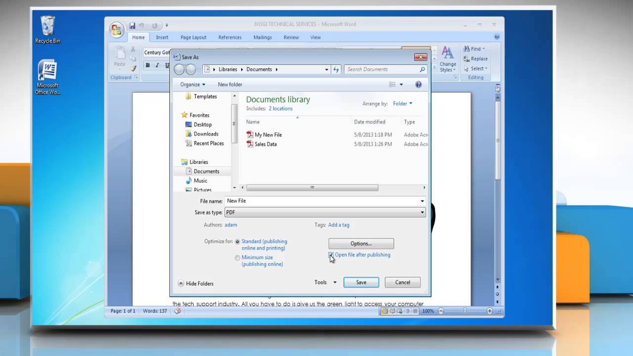 insert pdf into word document 2007