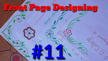 🏅🏅How to create a front page design for projects or assignments || #creator #gcreativeart
