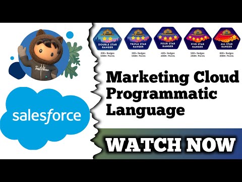 Marketing Cloud Programmatic Languages | Salesforce  | Quiz Solution