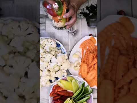 Хрустящие овощи на зиму #Еда #цветнаякапуста #заготовки #готовка #рецепты