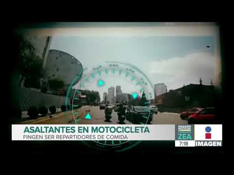 Asaltantes en motocicleta fingen ser repartidores de comida | Noticias con Francisco Zea