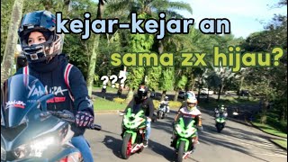 baru sunmori lagi , di kejar zx25r hijau ,ternyata..?