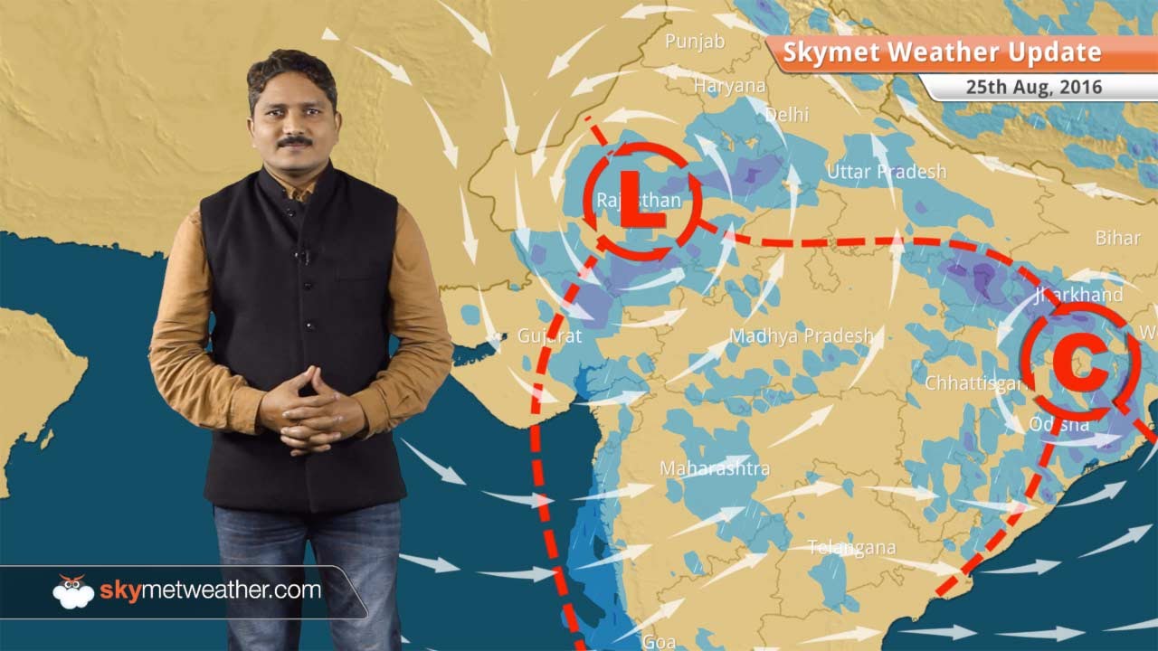 Weather Forecast For Aug 25 Monsoon Rains In Delhi West UP MP Rajasthan Mumbai YouTube