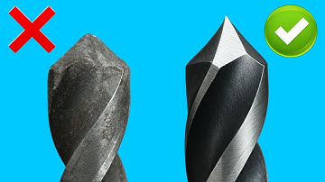 With this video you can sharpen your drill bit like a razor.