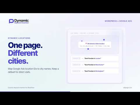 Dynamic Keyword Insertion For Google Ads