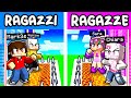 CASA SICURA RAGAZZI contro CASA SICURA RAGAZZE in MINECRAFT!