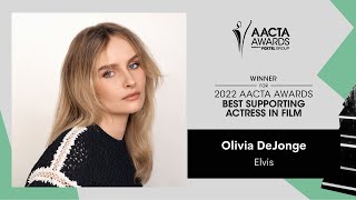 Olivia DeJonge wins Best Supporting Actress in Film | 2022 AACTA Awards