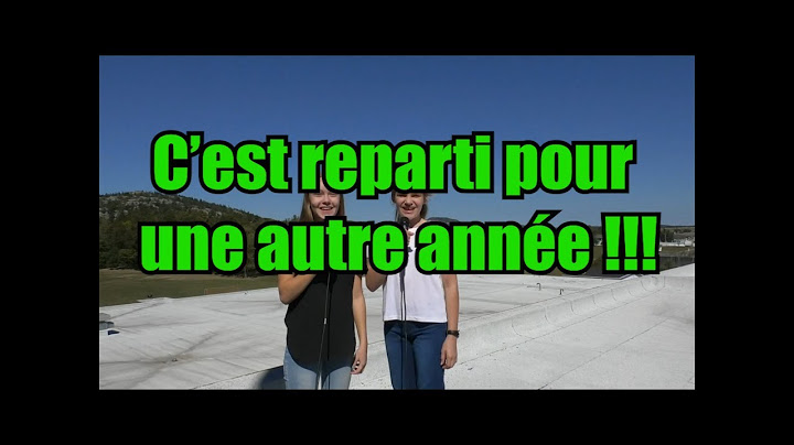 C'est reparti pour une nouvelle année !