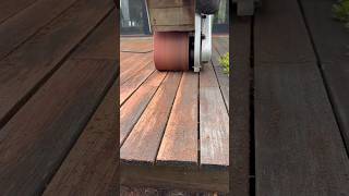 Sanding a MOULDY deck!