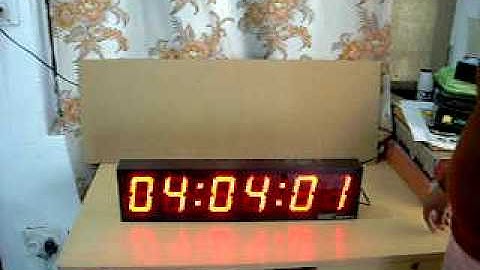 Down counting clock, Clock Counting down, LED Clocks, Cosycom