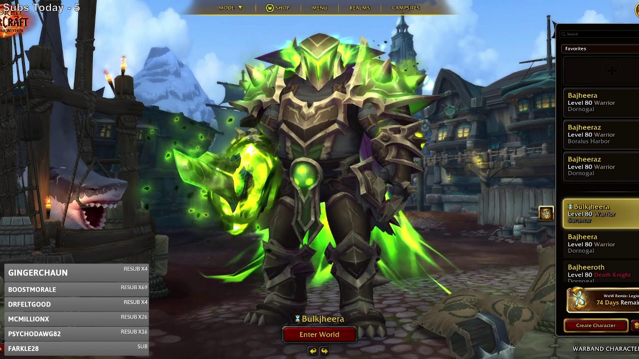 🔥Legion Remix | 1000%+ Vers Arms Warrior | Reclaiming Varian's Blade🔥- World of Warcraft