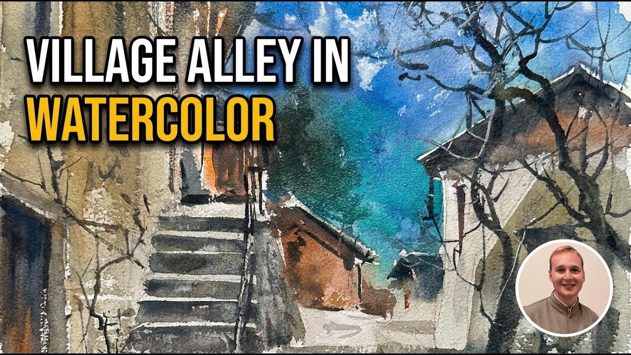 Mountain Village in Watercolor | Prasad Beaven