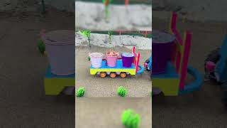 Tractor Transports Construction Materials.