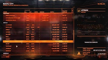 Elite Dangerous Trade Run: 600K in 25 minutes - Open Play