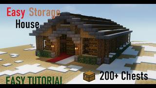 🌟Easy Minecraft Storage House Tutorial 🌟|| #minecraft #buildhacks #minecraftbuild #buildtutorial ||