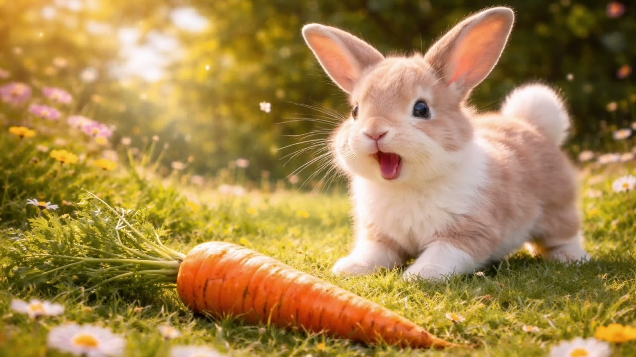 El conejito que saltaba de felicidad 🐰🥕