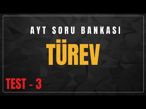 AYT SORU BANKASI - TÜREV TEST 3