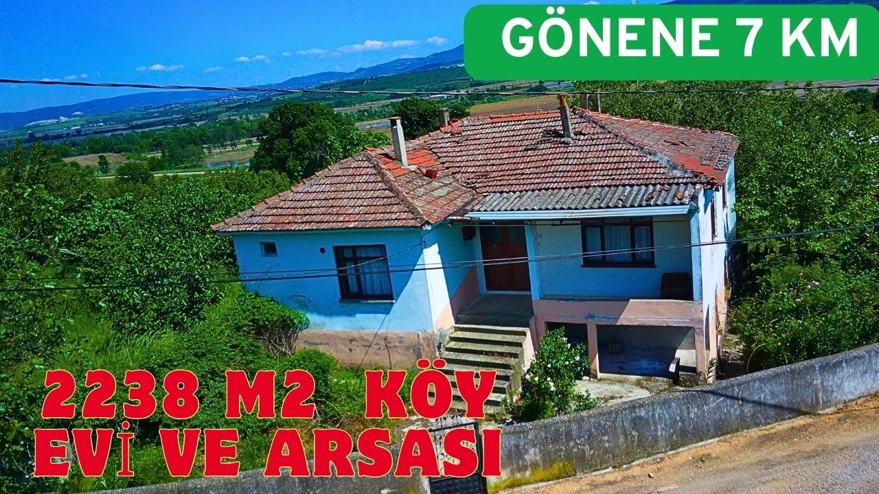KÖY EVİ VE MANZARALI ARSASI 2238 M2 GÖNEN MURATLAR