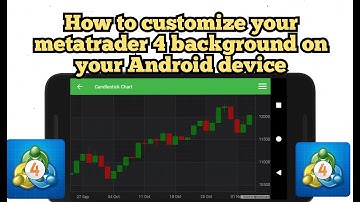 How to change your customize your background on metatrader 4 on your android device 2021