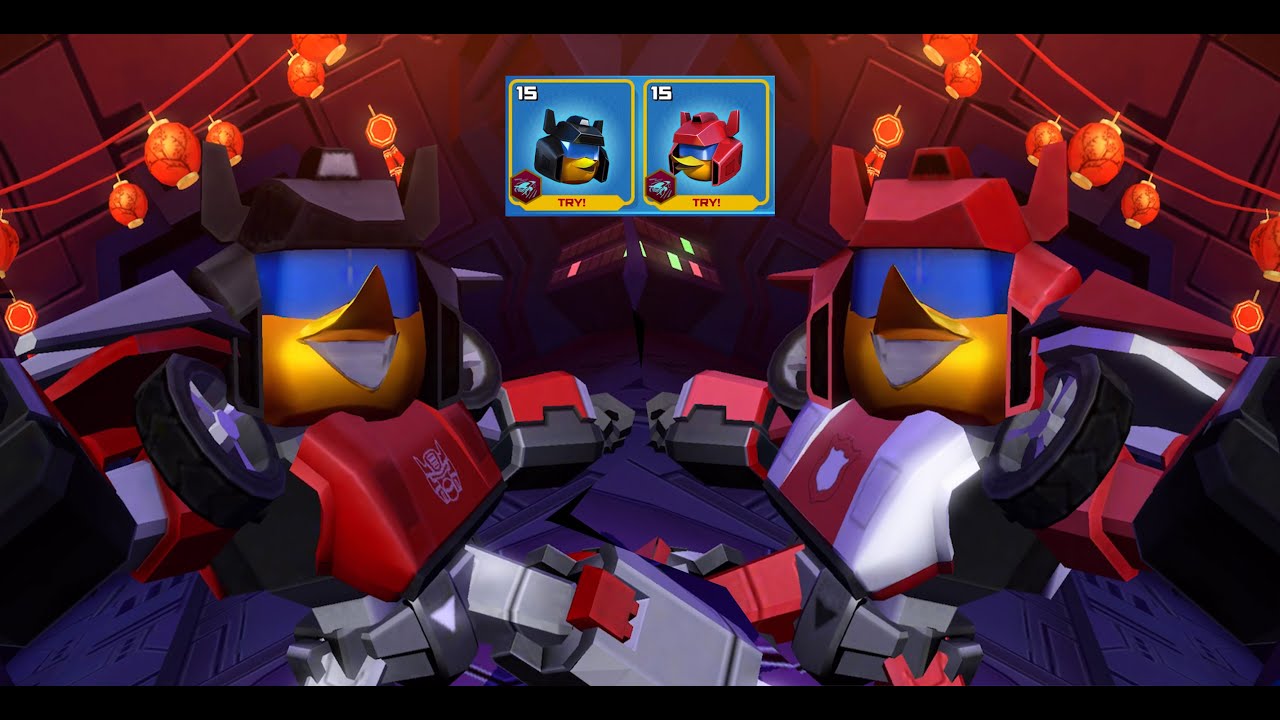 Locked Characters - RED ALERT & SIDESWIPE - Angry Birds Transformers