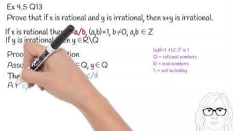 Prove: If x is rational and y is irrational, then x+y is irrational