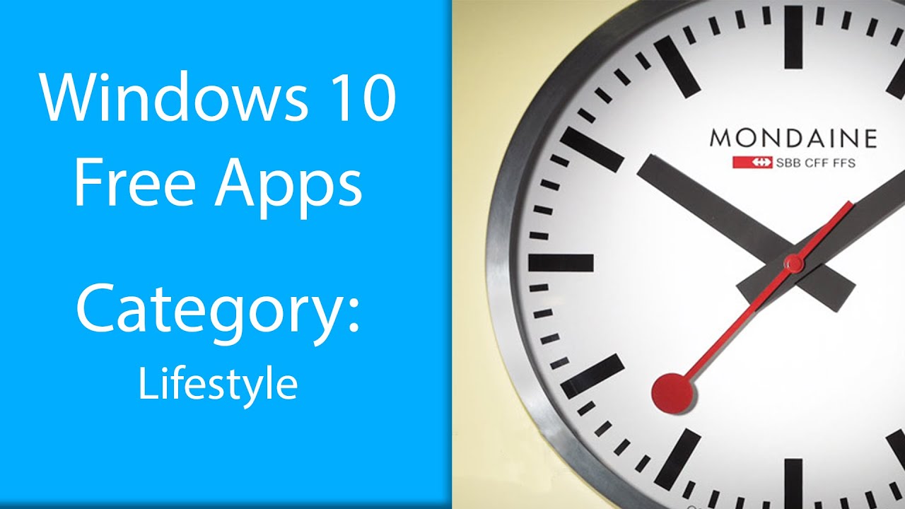 Free Windows App SBB Clock YouTube