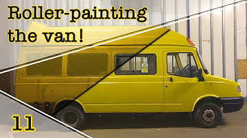 LDV School Bus Van Conversion || Roller Paint Job with AMAZING results! Solar panel fitting || Ep.11