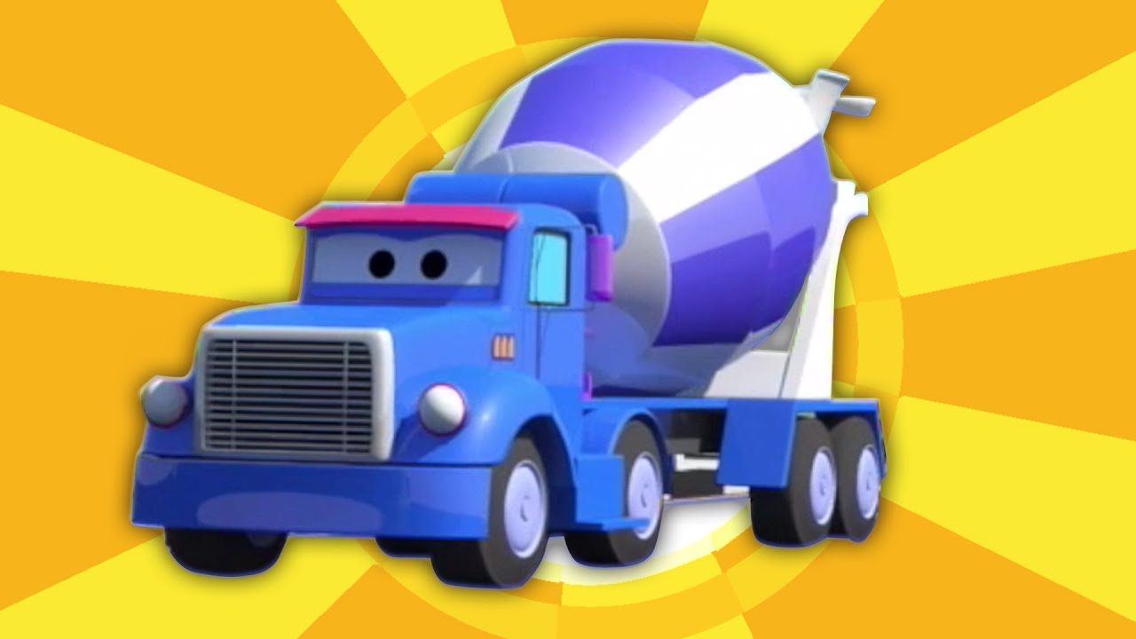 Truk beton | Kendaraan konstruksi | Kids Cement Truck | Toddlers Video ...