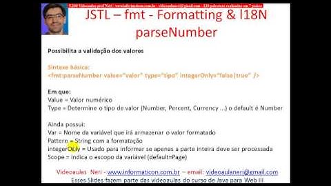 aula 5236 java para web III   JSTL FMT Formatting l18N parseNumber