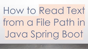 How to Read Text from a File Path in Java Spring Boot